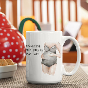 Snygg romsk Gravid maka gift med citat Kaffemugg