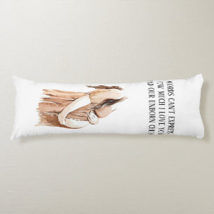 Snygg romsk Gravid maka gift med citat Kroppskudde