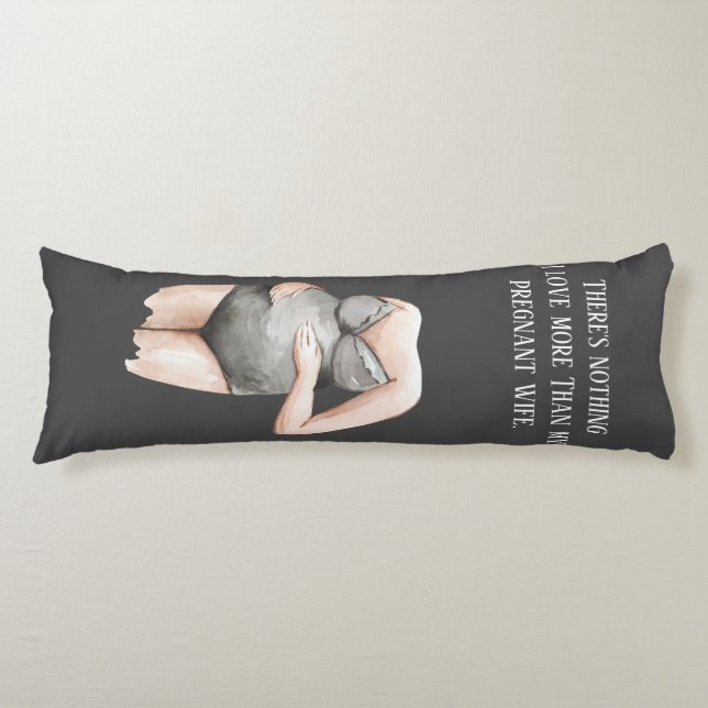 Snygg romsk Gravid maka gift med citat Kroppskudde (Framsidan)