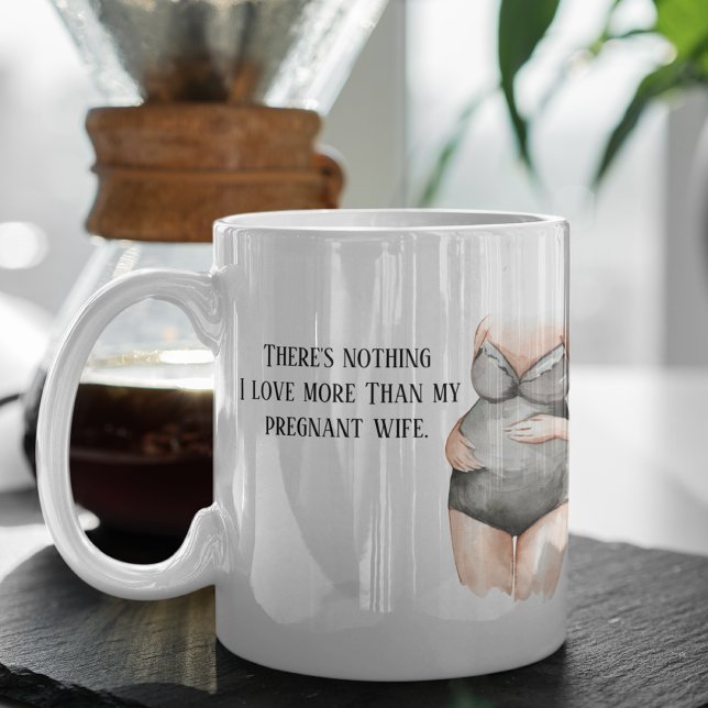 Snygg romsk Gravid maka gift med citat Mugg (Skapare uppladdad)