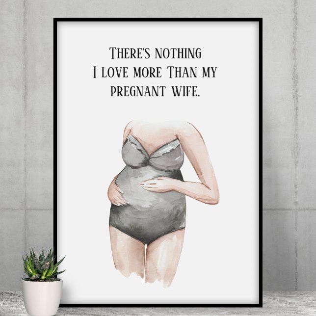 Snygg romsk Gravid maka gift med citat Poster (Skapare uppladdad)