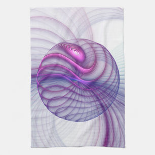 Snygg Rosa av modern Abstrakt Fractal Art Kökshandduk