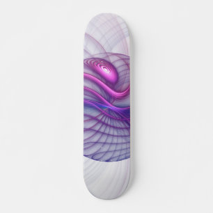 Snygg Rosa av modern Abstrakt Fractal Art Mini Skateboard Bräda 18,5 Cm