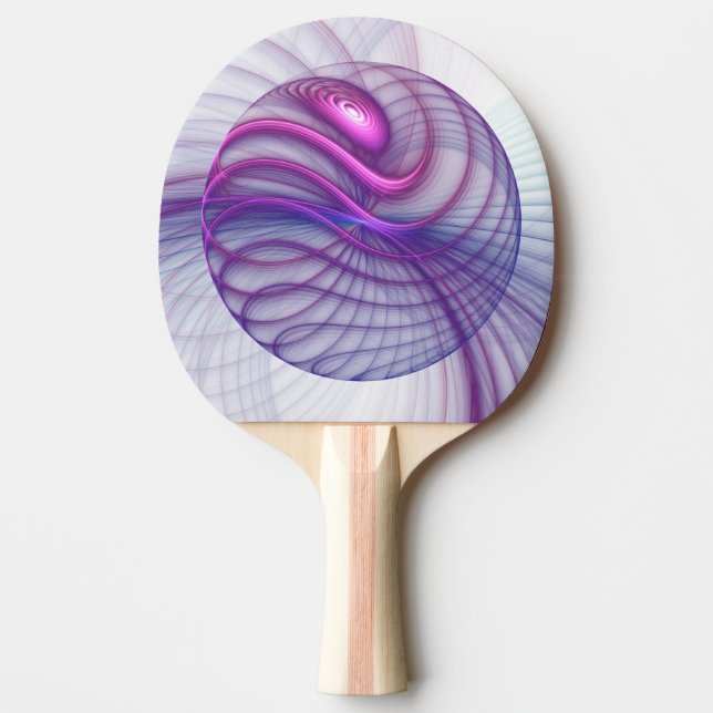 Snygg Rosa av modern Abstrakt Fractal Art Pingisracket (Framsidan)