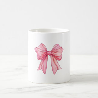 Snygg Rosa Band Rosett Estetisk Kaffe Mugg