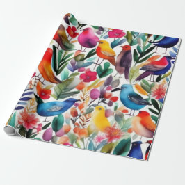 Snygg rosa blommor Pappra Presentpapper