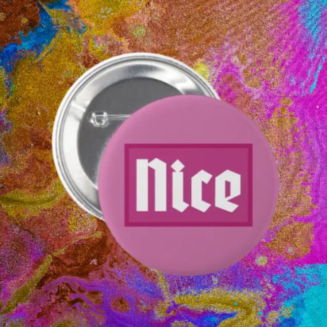 Snygg Rosa Box Typografi Knapp (Skapare uppladdad)