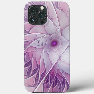 Snygg Rosa Flower Abstrakt Fractal Initialer