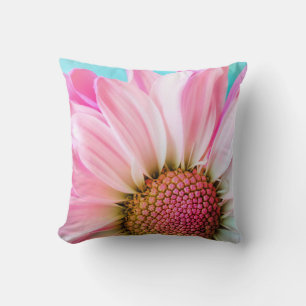 Snygg Rosa Flower Close Photo Kudde