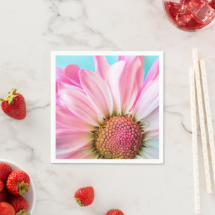 Snygg Rosa Flower Close Photo Pappersservett