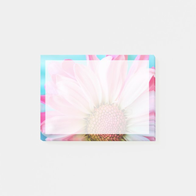 Snygg Rosa Flower Close Photo Post-it Block (Framsida)