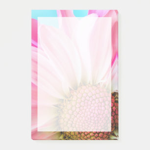 Snygg Rosa Flower Close Photo Post-it Block