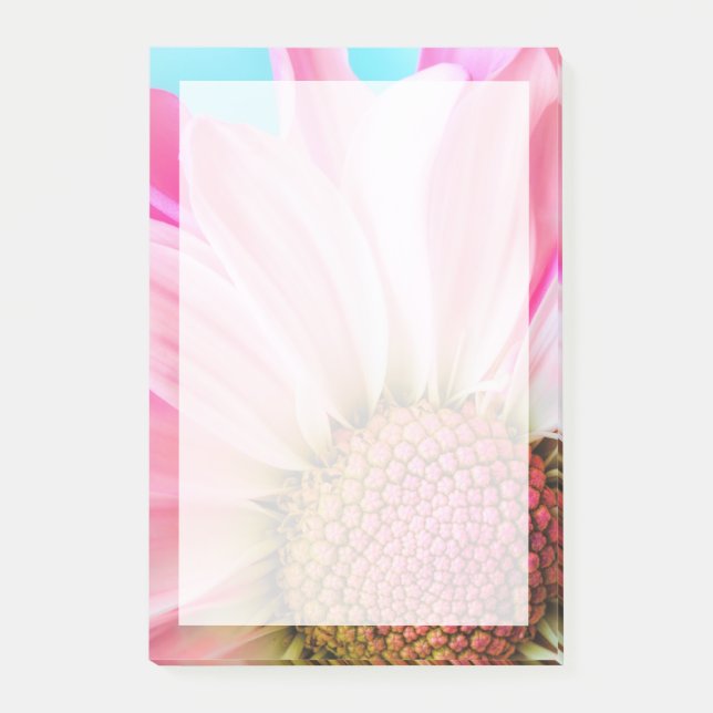 Snygg Rosa Flower Close Photo Post-it Block (Framsida)
