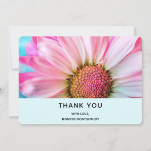 Snygg Rosa Flower Close Photo Tack Kort