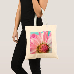 Snygg Rosa Flower Close Photo Tygkasse