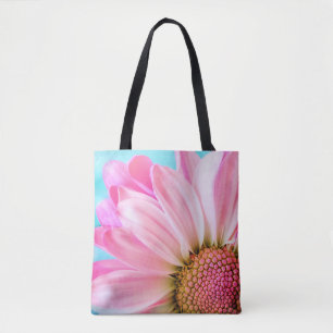 Snygg Rosa Flower Close Photo Tygkasse