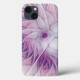 Snygg Rosa Flower Modern Abstrakt Fractal Art