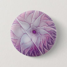 Snygg Rosa Flower Modern Abstrakt Fractal Art