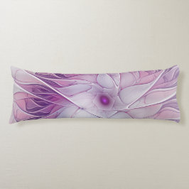 Snygg Rosa Flower Modern Abstrakt Fractal Art Kroppskudde