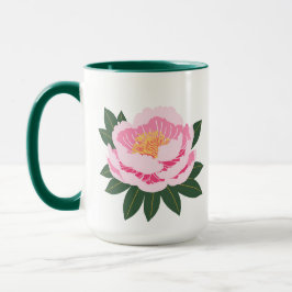 Snygg Rosa Flower Mugg