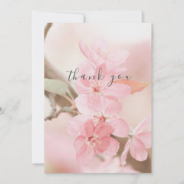 Snygg Rosa Flower Petals - stort tack, ditt kort