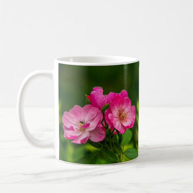 Snygg Rosa Flowers-6845 Kaffemugg (Vänster)