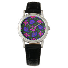 Snygg Rosa Flowers Mönster Armbandsur
