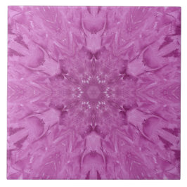 Snygg Rosa Girl Snöre Kaleidoscope Mönster Kakelplatta