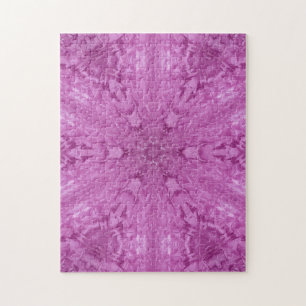 Snygg Rosa Girl Snöre Kaleidoscope Mönster Pussel