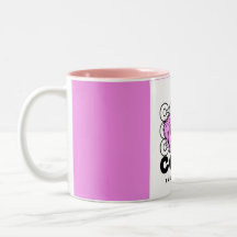 Snygg Rosa Hund Coffee Mugg New Design