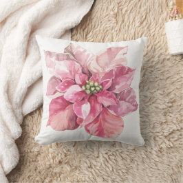 Snygg Rosa-jul Poinsettia Kudde