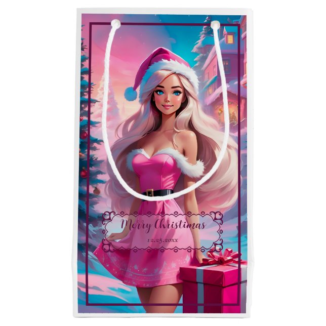 Snygg Rosa Julflicka 01 (Framsidan)