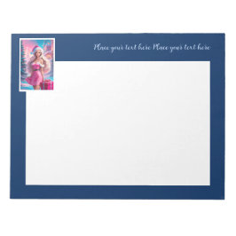 Snygg Rosa Julflicka 01 Anteckningsblock