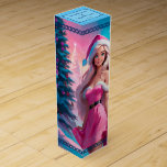 Snygg Rosa Julflicka 01 Presentask För Vinflaska<br><div class="desc">En vacker flicka i rosa klänning och Jultomten med presentlåda nära Julgran. Välj den vackra flickan i Santa suites omgiven av den magiska Christimas atmosphere för att fira dina helgdagar med glädje och magi. Du hittar alla relaterade artiklar i samlingen "Vacker Rosa Julflicka" på följande webbadress: https://www.zazzle.com/collections/beautiful_pink_christmas_girl-119217347108015415 Besök min butik...</div>