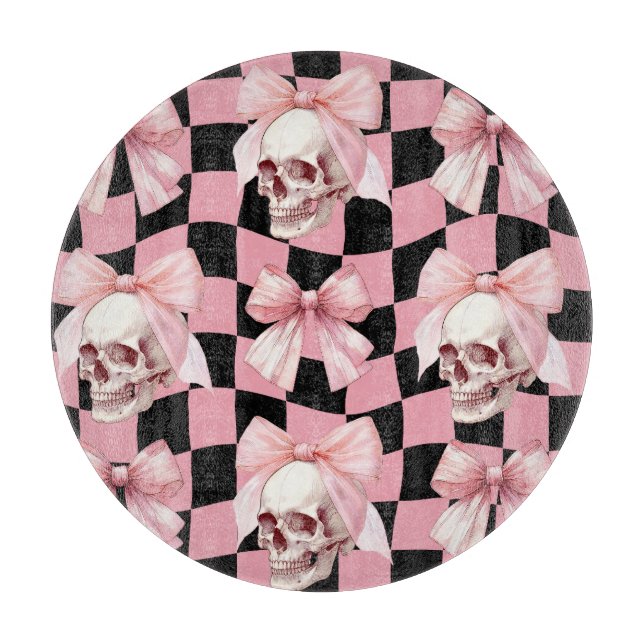 Snygg rosa köksskelett Halloween  (Framsidan)