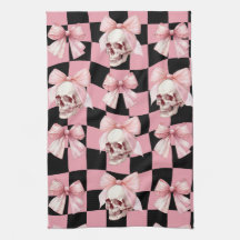 Snygg rosa köksskelett Halloween