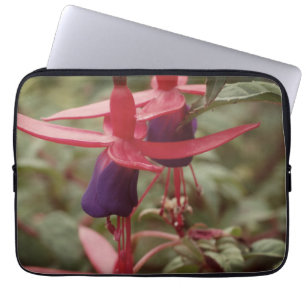 Snygg Rosa Lila blommor Neoprene Laptop sleeve