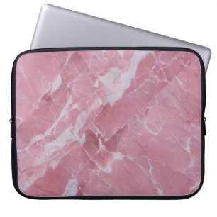Snygg Rosa Marble Laptop Fodral
