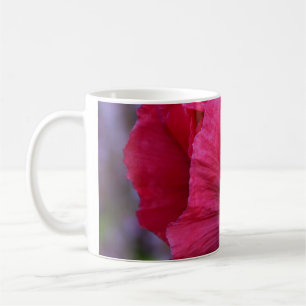 Snygg Rosa och Lila Poppy Kaffemugg