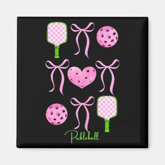 Snygg rosa pickleball-tröja tjejer älskar spela magnet