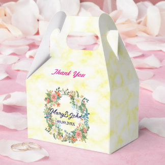 Snygg rosa-romantik bröllop presentaskar