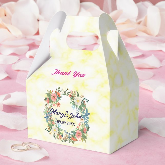 Snygg rosa-romantik bröllop presentaskar (Bröllop)