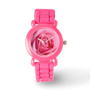 Snygg Rosa ros Armbandsur