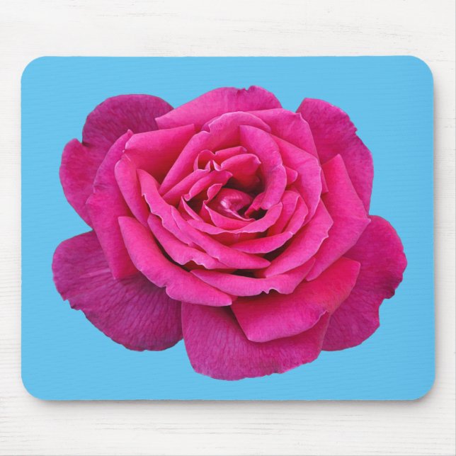 Snygg rosa ros musmatta (Framsidan)