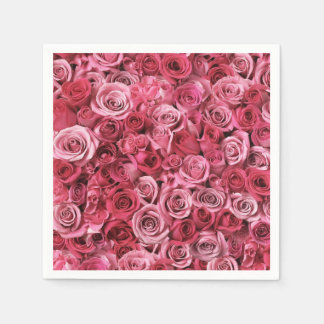 Snygg Rosa ros Pappersservett