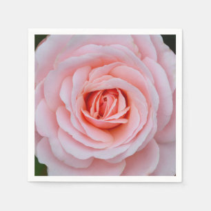 Snygg rosa ros pappersservett