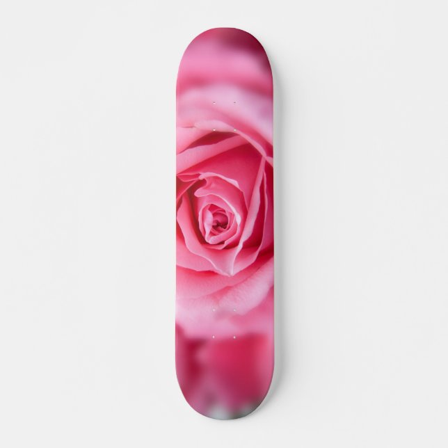Snygg Rosa ros Skateboard Bräda 21,5 Cm (Framsida)
