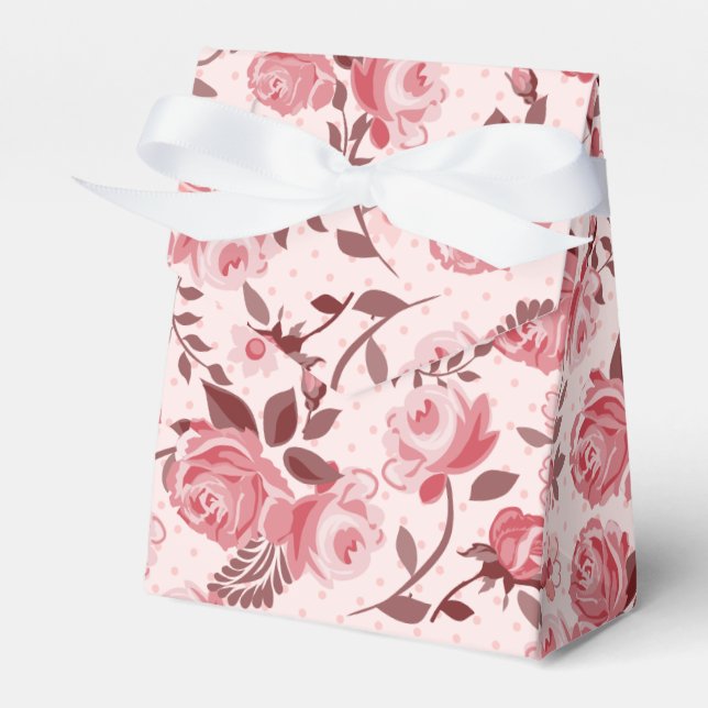 Snygg Rosa ros Tält-favoritruta Presentaskar (Framsidan Sidan)
