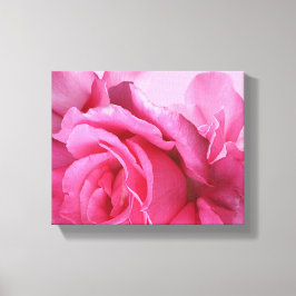 Snygg rosa rosblomma modern stilren blomster  canvastryck