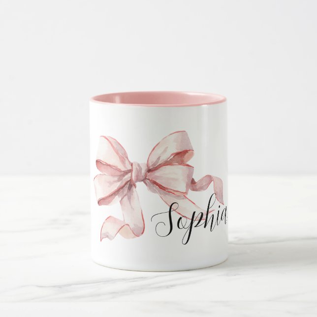 Snygg rosa rosett mugg (Center)